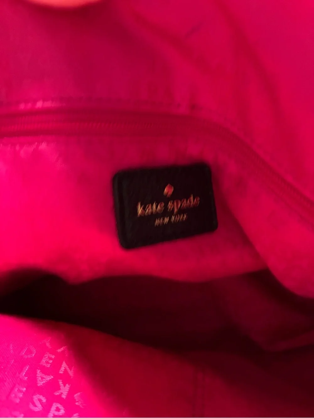 kate spade Black Quilted Leather Bag w/Gold Hardware
